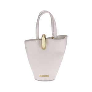 Beige Calf Leather Bos Taurus Shoulder Bag