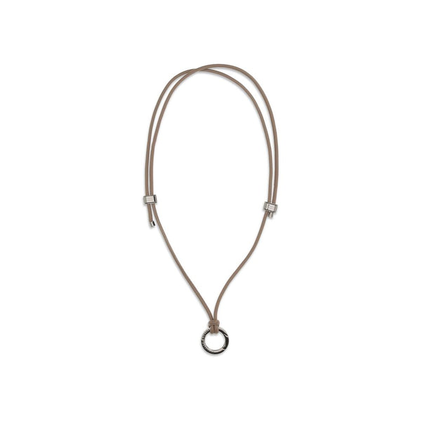 Black Calf Leather Bos Taurus Necklace