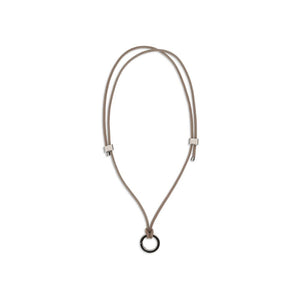 Black Calf Leather Bos Taurus Necklace