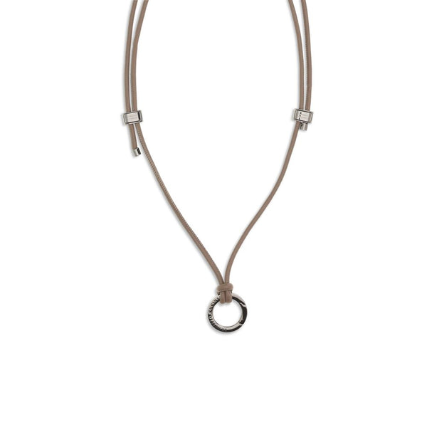 Black Calf Leather Bos Taurus Necklace