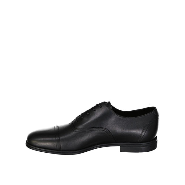 Black Leather Oxfords And Derbies