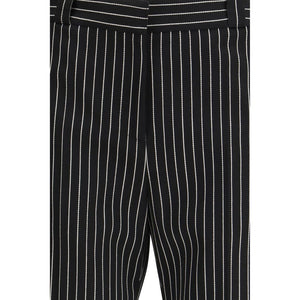 Black Wool Casual Pants