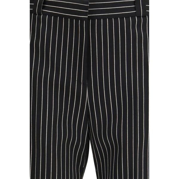 Black Wool Casual Pants