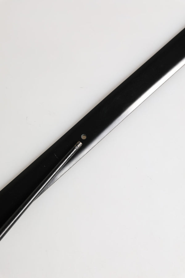 Men Black Classic Leather Metal Buckle Belt