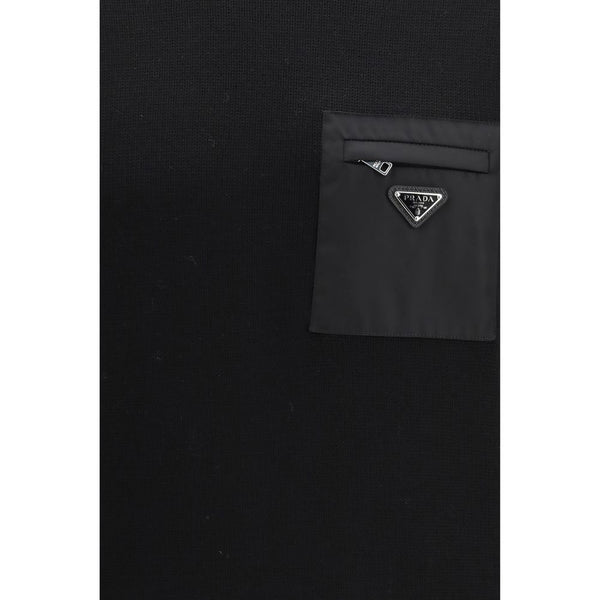 Black Fleece Wool Sweatshirt