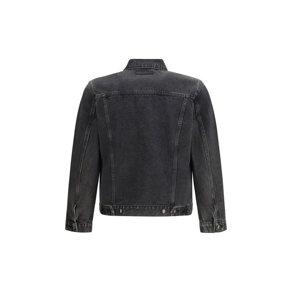 Gray Cotton Denim Jacket