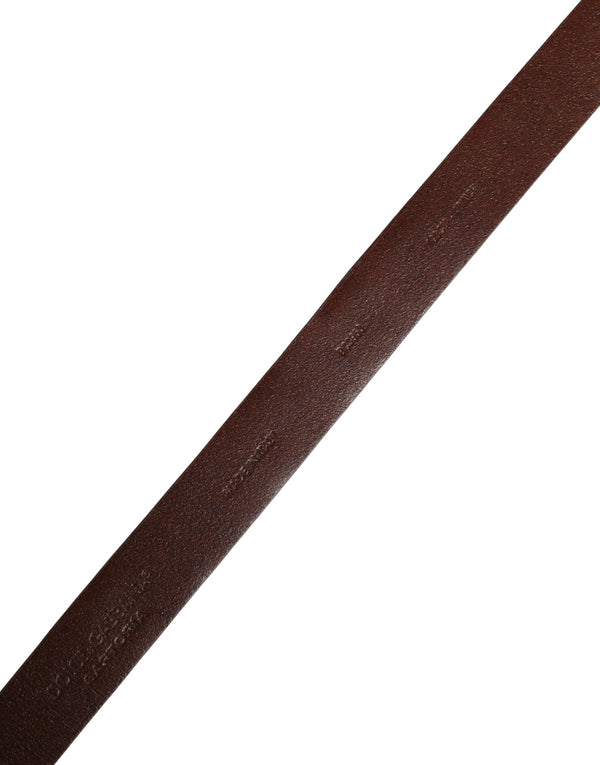 Men Red Exotic Leather Metal Buckle Belt
