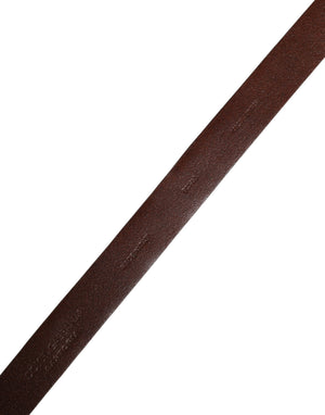 Men Red Exotic Leather Metal Buckle Belt