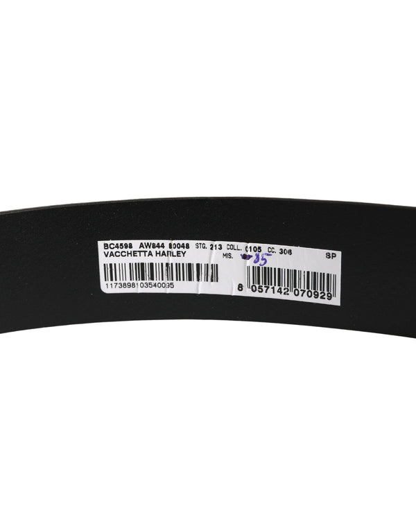 Men Brown Classic Leather Metal Buckle Belt