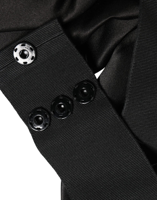 Black Silk Satin Sash Wide Waist Women Belt