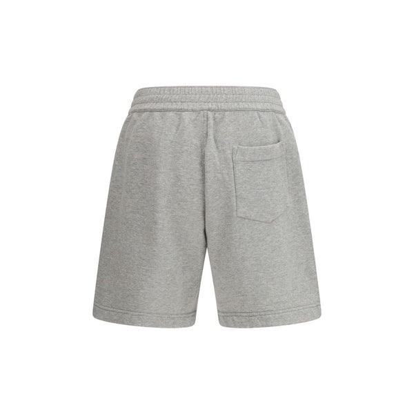 Gray Cotton Bermuda Shorts