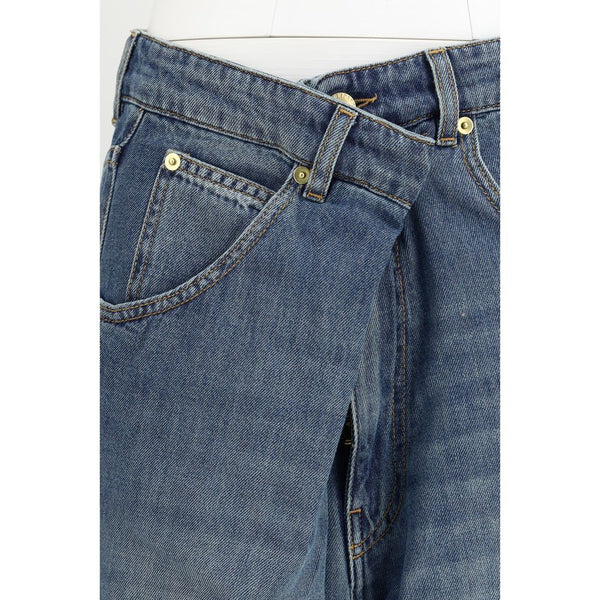 Blue Cotton Relaxed Fit Jeans