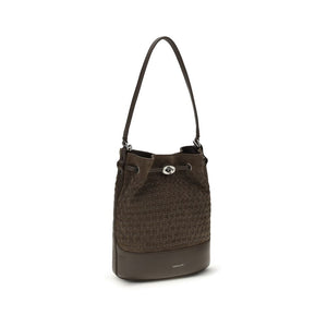 Brown Calf Leather Bos Taurus Backet Bag