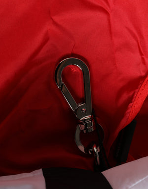 Men Red Polyester Panda Stuffed Ecobag Tote Borse Bag