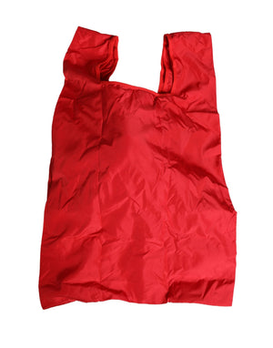 Men Red Polyester Panda Stuffed Ecobag Tote Borse Bag