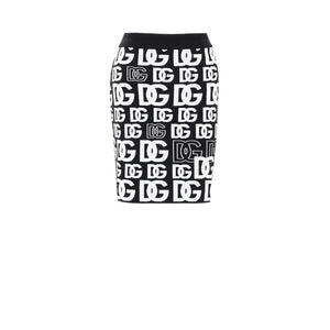Black Cotton Mini Skirt