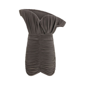 Brown Copper Casual Dress