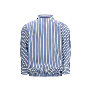 Blue Cotton Pattern Shirt