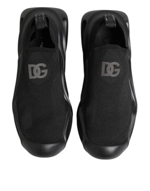Black Slip On Wave Low Top Sneakers Shoes