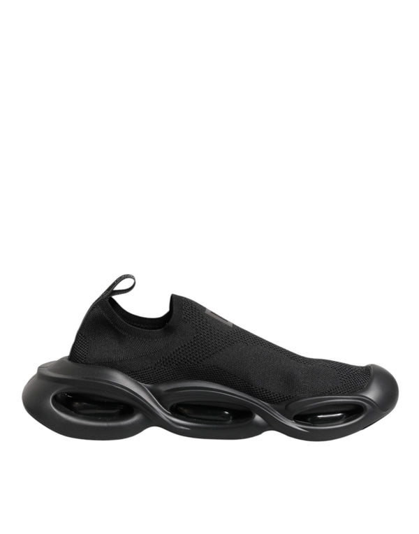 Black Slip On Wave Low Top Sneakers Shoes