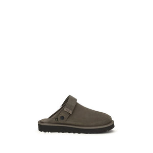 Brown Calf Leather Bos Taurus Mules