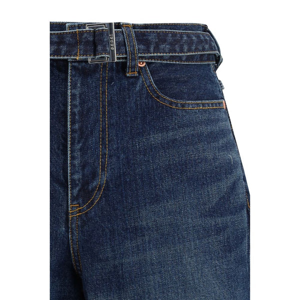 Blue Cotton Jeans Denim