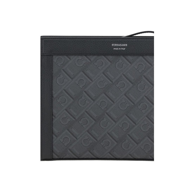 Black Polyethylene Clutch Bag