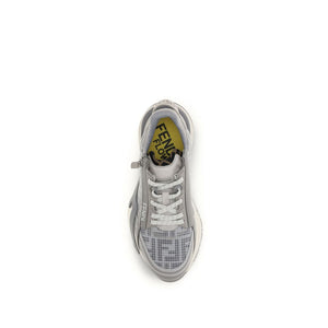 Gray Calf Leather Bos Taurus Athletic Sneakers