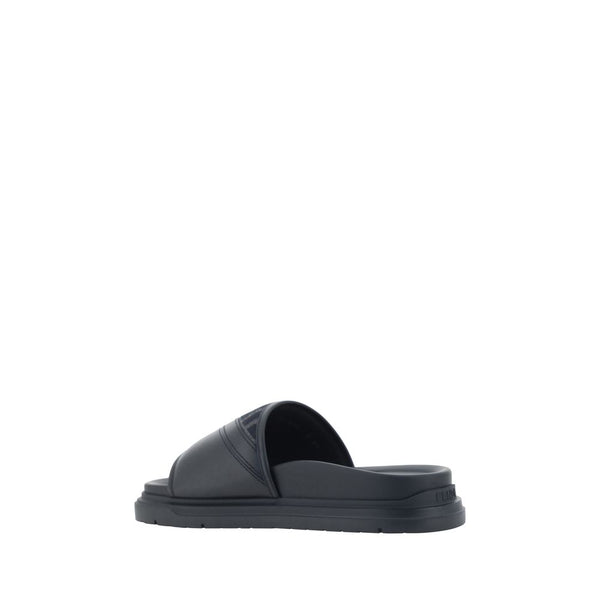 Gray Fabric Sandals