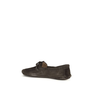 Brown Calf Leather Bos Taurus Slip-On Loafers