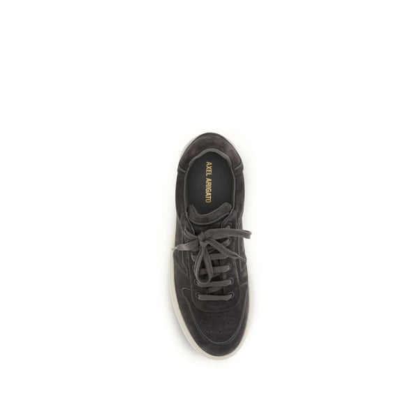 Gray Calf Leather Bos Taurus Low Top Sneakers