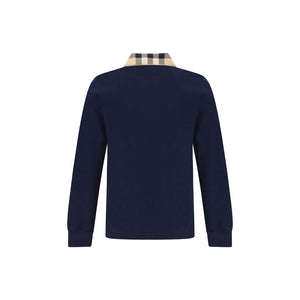 Blue Cotton Polo Shirt