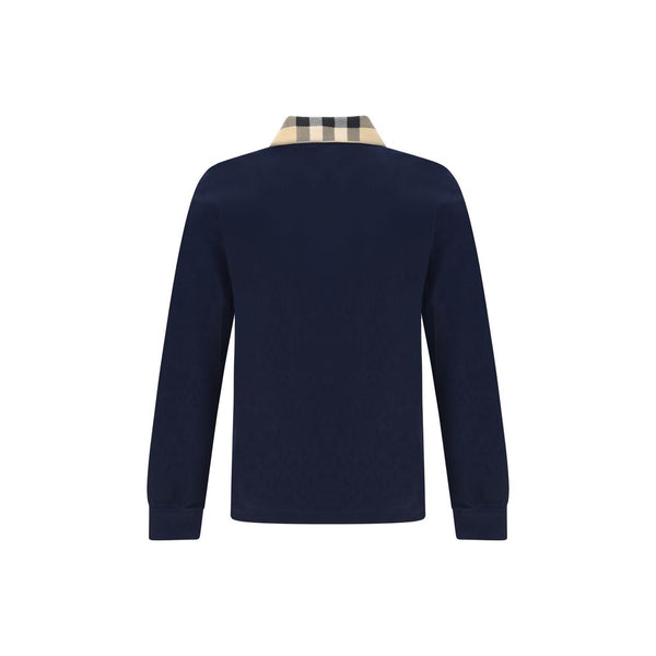 Blue Cotton Polo Shirt