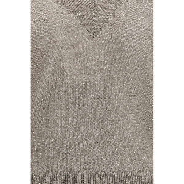 Brown Linen Sweatshirt
