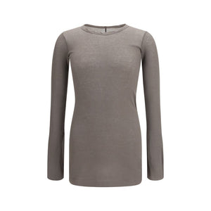 Brown Cotton Long Sleeve T-Shirt