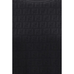 Black Viscose T-Shirt