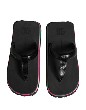 Multicolor Rubber Chunky Flip Flop Shoes