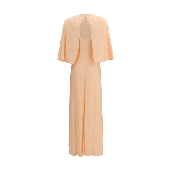 Orange Viscose Casual Dress