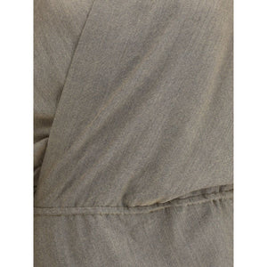 Beige Fleece Wool Casual Dress