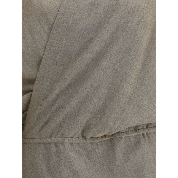 Beige Fleece Wool Casual Dress