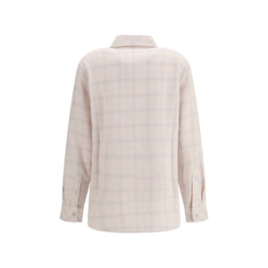 White Cashmere Pattern Shirt