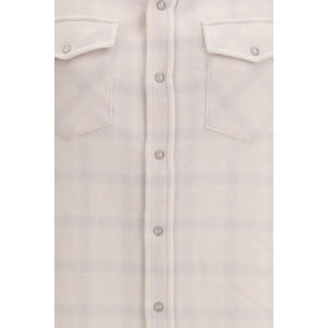 White Cashmere Pattern Shirt