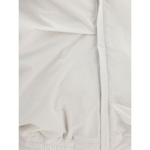Gray Polyamide Full-Length Jacket