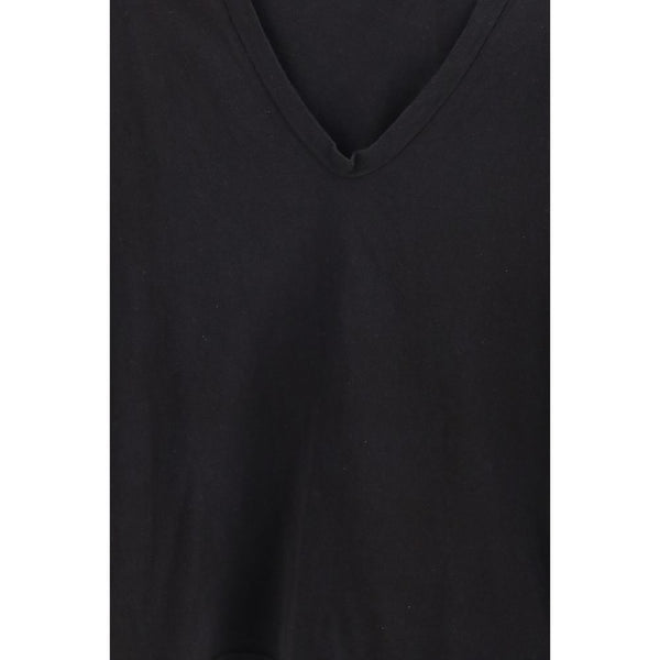 Black Cotton Long Sleeve T-Shirt