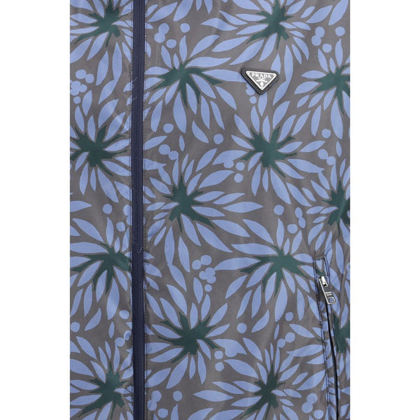 Blue Recycled Polyamide Shell Jacket