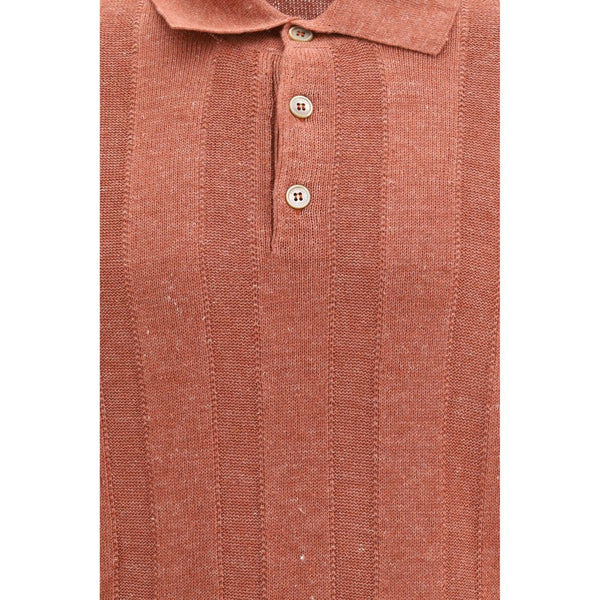 Orange Cotton Polo Shirt