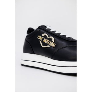 Black Leather Low Top Sneakers