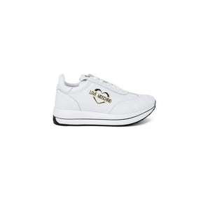 White Leather Low Top Sneakers