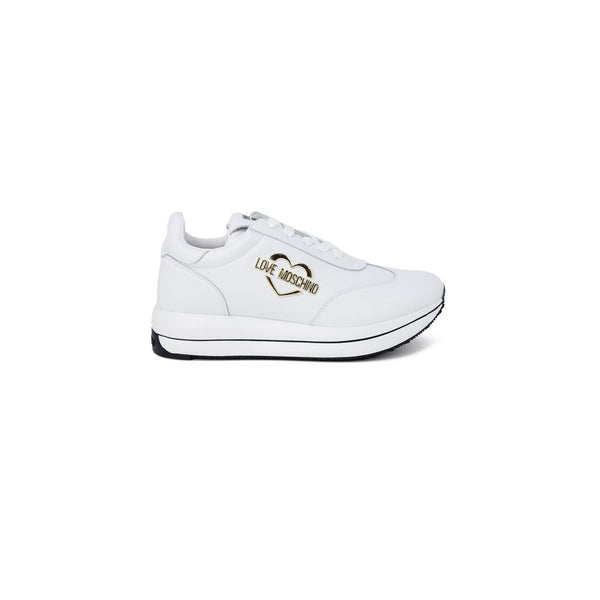 White Leather Low Top Sneakers