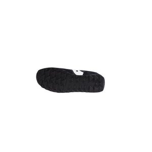 Black Suede Leather Low Top Sneakers